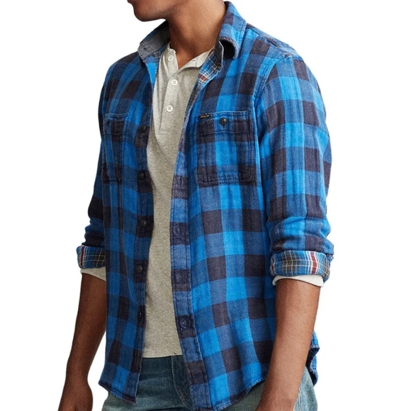 🔥POLO RALPH LAUREN BUFFALO CHECK BUTTON DOWN SHIRT - Picture 3 of 5